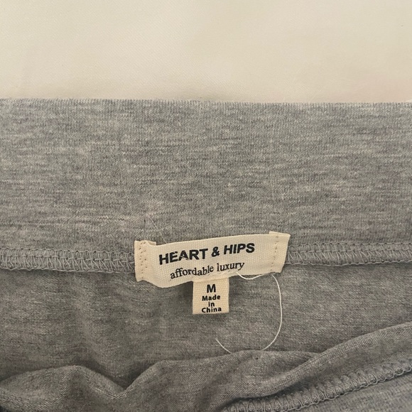 Side stripe fitted grey skirt - Picture 3 of 3